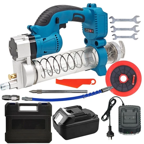 10000PSI Cordless Electric High Pressure Grease Gun Set For Makita 18v Battery - Picture 1 of 12