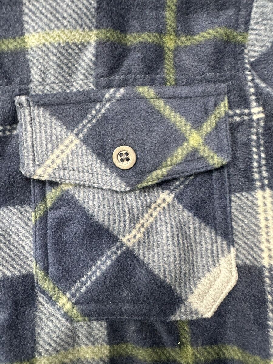 Freedom Foundry Men's Lightweight Plaid Fleece Shirt Navy Freedom Foundry Men's Lightweight Plaid Fleece Shirt Navy
