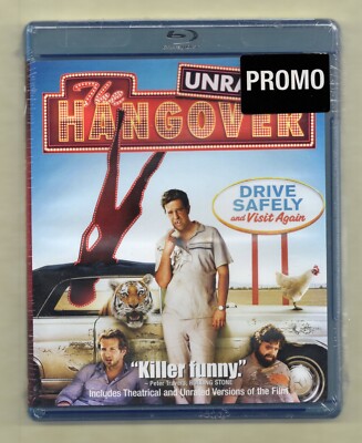 The Hangover Bluray DVD Unrated Promo New Sealed Bradley Cooper Todd Phillips