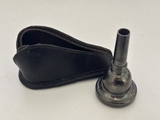 Vintage Besson 13 Trombone Mouthpiece Made in England w/ Leather Case