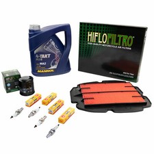Wartung Set Öl 4L für Honda VFR 800 F RC46 1998-01 Luftfilter Ölfilter Zündkerze