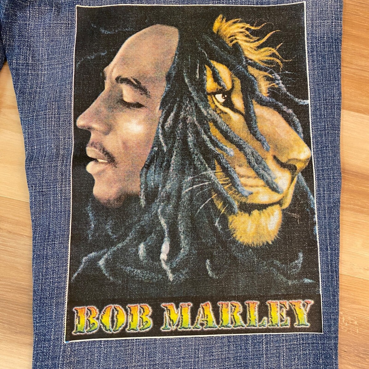 Vintage Cybertek Jeans Mens 42 x 32 Y2K Baggy Bob Marley