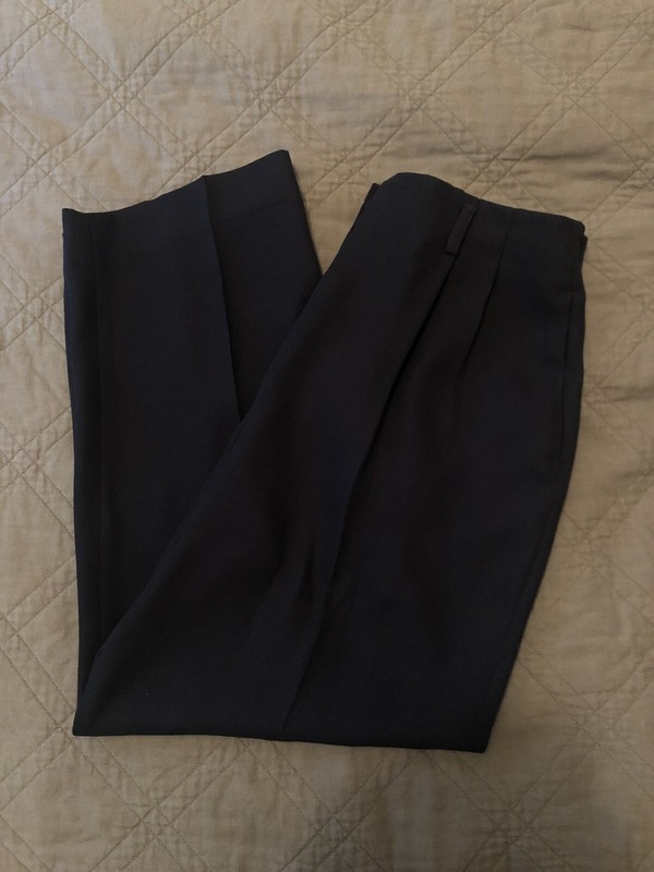 Vintage Pendleton Dress Pants Womens 12 Petite Blue High Waisted