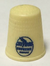 Chevron Superior Gasoline Thimble Plastic Vintage Souvenir Collectible