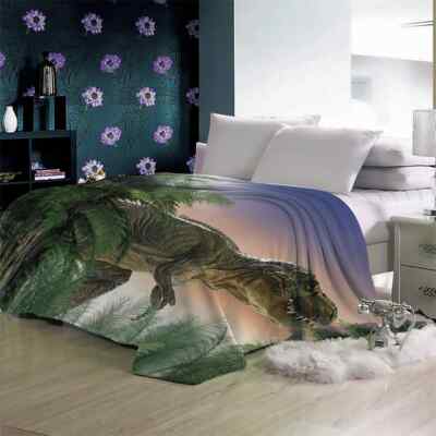 Progress Mountain Sea Blue Sky 3D Warm Plush Fleece Blanket Picnic Sofa Couch