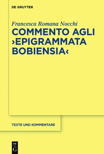 Thumbnail - Francesca Romana Commento Agli "epigrammata Bob (gebundene Ausgabe)