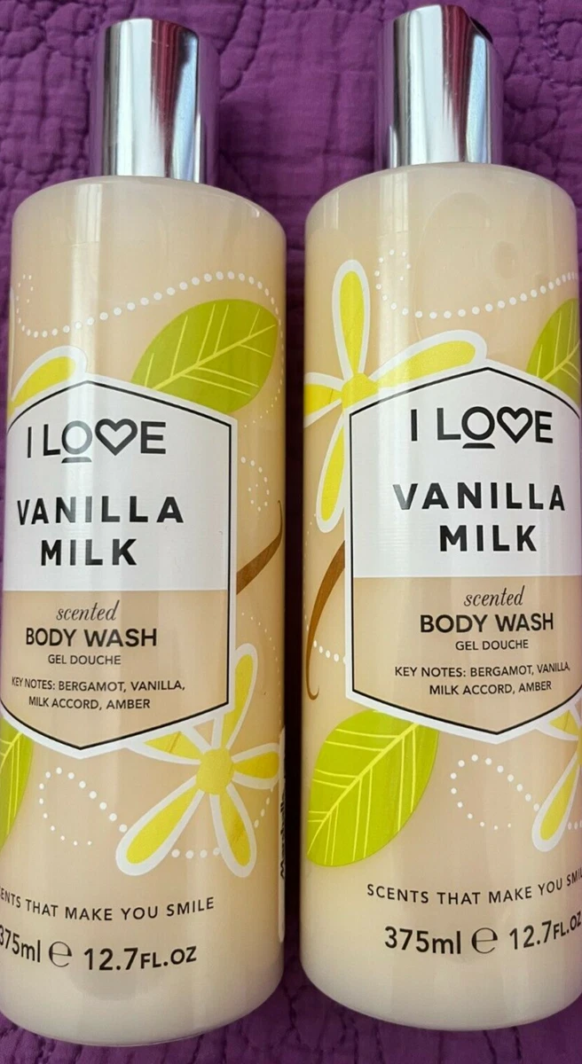 I LOVE VANILLA MILK SCENTED BODY WASH NOTES BERGAMOT,VANILLA