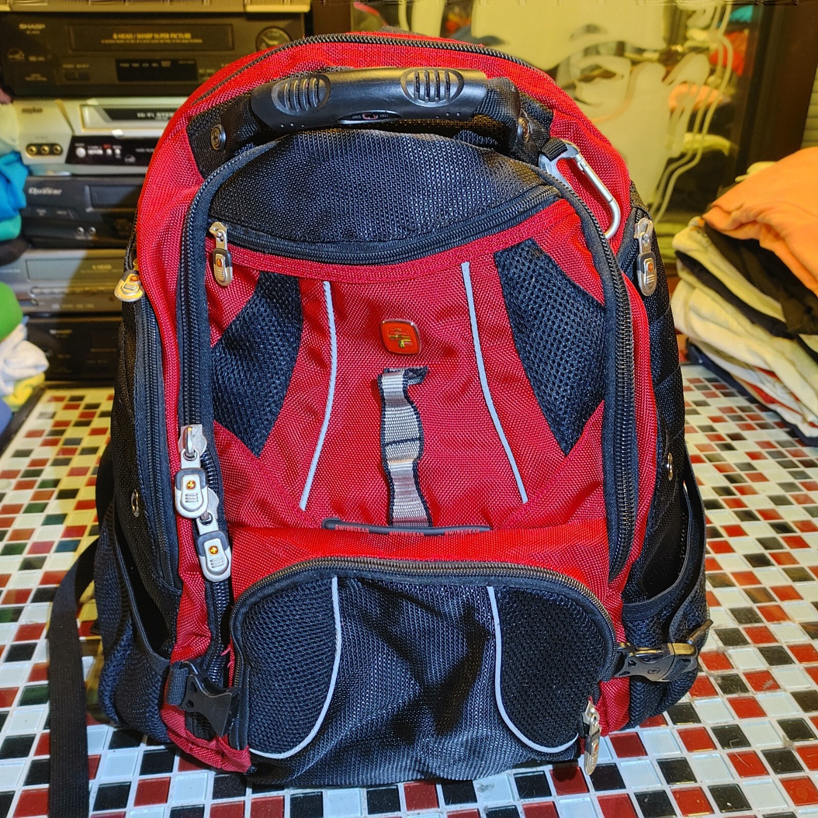 Swiss Army Gear Backpack Laptop Carry Black 18 Inch H… Gem