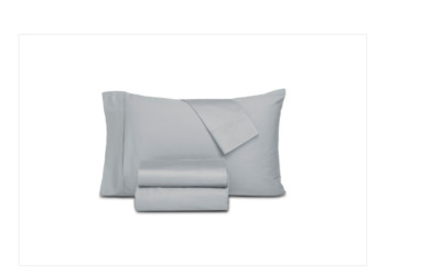 Everyday Home Trident 300 Thread Count 100% Cotton 4-Pc. Sheet Set, King - Gray