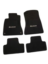 Fit 06-12 Lexus IS350 IS250 Black  Floor Mats  W/ Emblem L (2 Wheel Drive Only)
