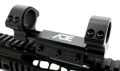 Ade High Profile Zero Recoil Mount 30mm, 1 inch, Rifle Scope Rings Picatinny