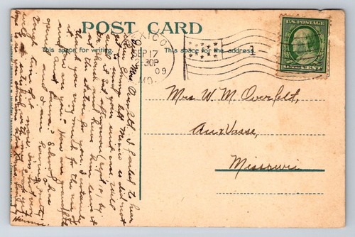 Postcard Missouri Mexico South Jefferson Street Divided Back 1909 C740 - Picture 2 of 2