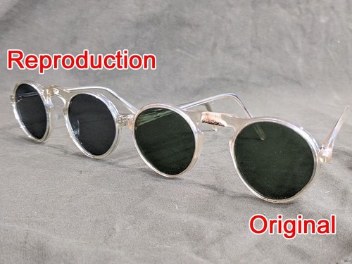 Reproducción Segunda Guerra Mundial EE. UU. G. Gafas de sol WAC, ejército para mujer, enfermera, WAAC vintage década 1940 ANC - Imagen 9 de 12