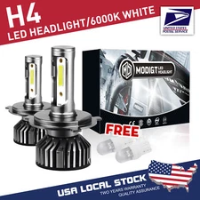 MODIGT 9003 H4 LED Headlight Kit High Low Beam 6000K 7000LM White Light Bulbs