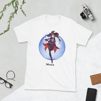 Mona Genshin Impact Full Body Short-Sleeve Unisex T-Shirt Sz S M L XL 2XL 3XL