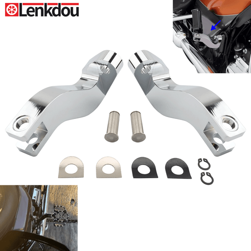 Rear Passenger Foot Peg Mount Kit For Harley Touring Road King Street Glide FLHX - Picture 1 of 10