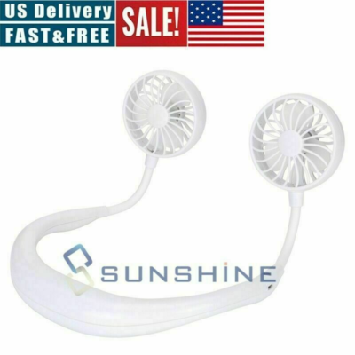 Fenzer Portable Neck Fan – Bladeless, USB Rechargeable, 3 Speeds, Personal Cooling (5 Pack)-629373