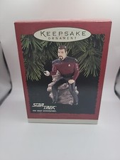 Hallmark Keepsake Ornamanet Commander William T Riker Star Trek Next Gen 1996