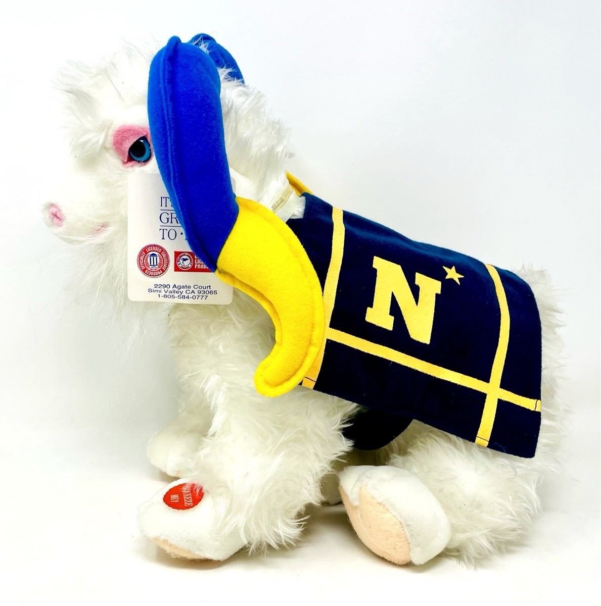 Vintage USNA US Naval Academy Mascot BILL The GOAT Plush - It's