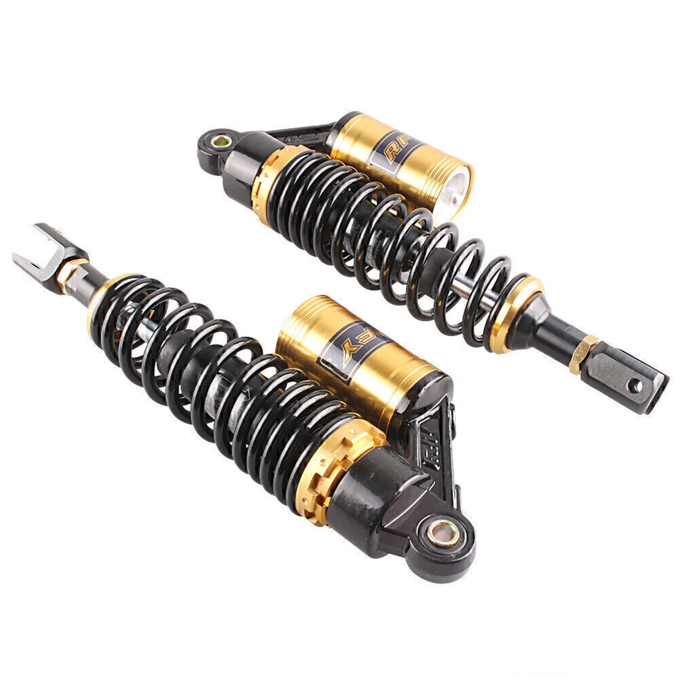 12.5"320mm Rear Adjustable Air Shock Absorber Fit Scooters Moped Quad Gold - Изображение 3 из 4