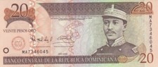Dominicaine République 2004 billet neuf de 20 Pesos Oro pick 169 d UNC