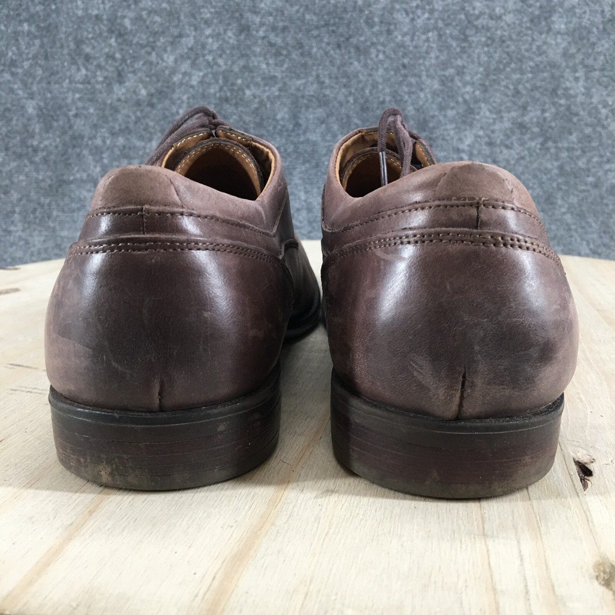 Aldo Shoes Mens 10.5 Oxford Dress Lace Up Flats Brown 