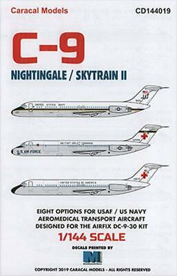 Caracal Models 1 144 X C 9 Nightingale Skytrain Ii Decals Ebay