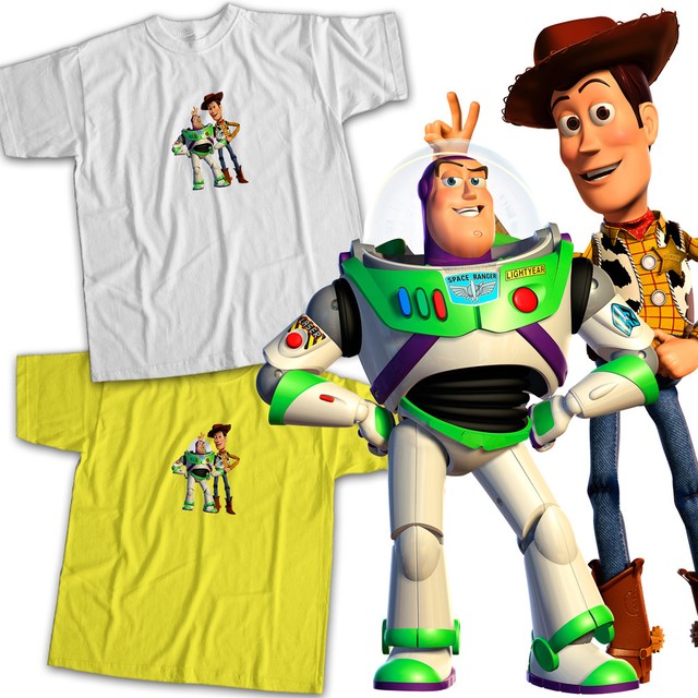 Toy Story Woody Cowboy Buzz Lightyear Best Friends Cartoon Unisex Tee T-Shirt | eBay