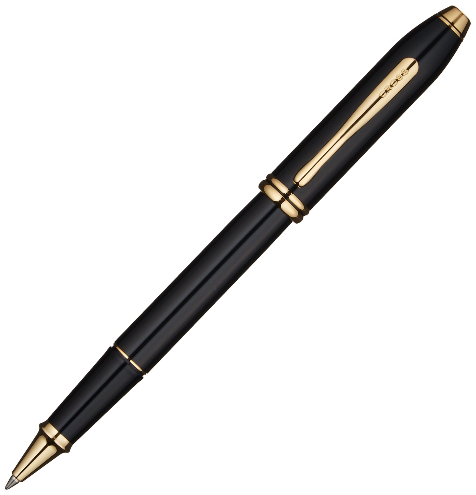 Townsend Refillable Rollerball Pen, 23 Carat Gold-Plated Appointments, Includ...
