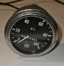 Vintage Stewart Warner Gauge Oil Pressure 100lb Used Vintage Stewart Warner Gauge Oil Pressure 100lb Used