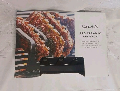 Sur La Table PRO Ceramic Rib Grilling Or BBQ Vertically Holds High-end Cookware - Picture 2 of 7