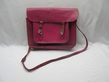Vintage St Peter funky rigid pink leather school satchel costume/fancy dress