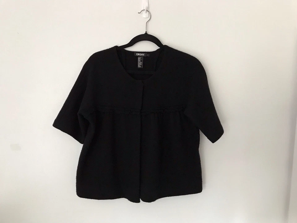 Vintage DKNY Babydoll Wool Sweater Y2K Size S Whimsigoth Grunge Fairy Cozy - Image 2 of 4