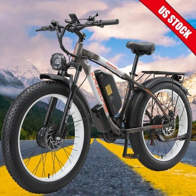 35MPH E-Bike 26'' AWD 2000W Dual Motor 48V/23Ah Electric Bike for adults KETELES