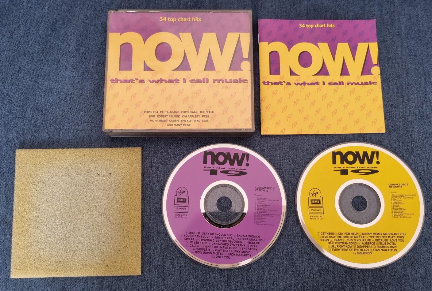 CD Now That's What I Call Music 19 Double Disc Fatbox with Booklet + Foam Insert