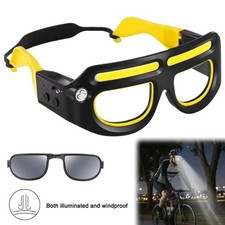 Rechargeable LED Safety Glasses Headlights Detachable Sunglasses Portable UK