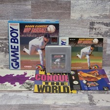 Roger Clemens' MVP Baseball Game Boy Complete CIB Manual Registration Poster 