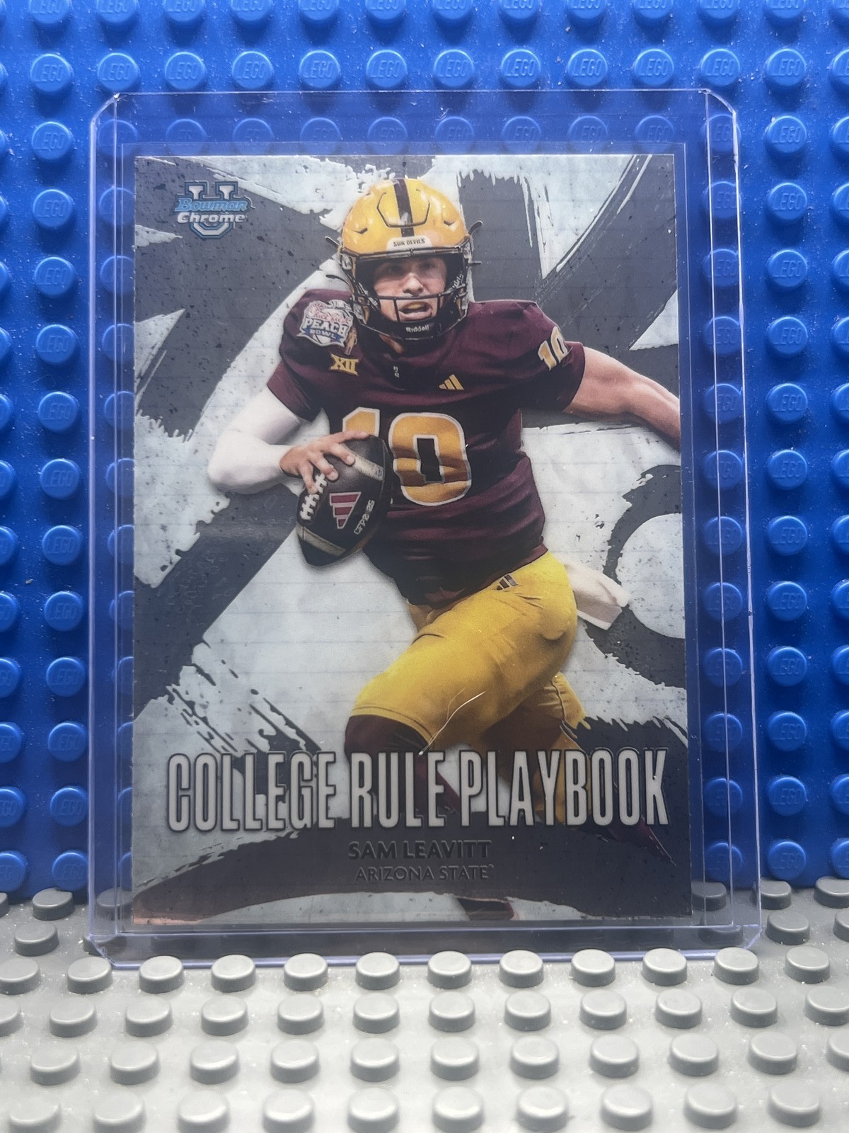 2025 Bowman Chrome University Sam Leavitt College Rule Playbook #CRP-13 ASU