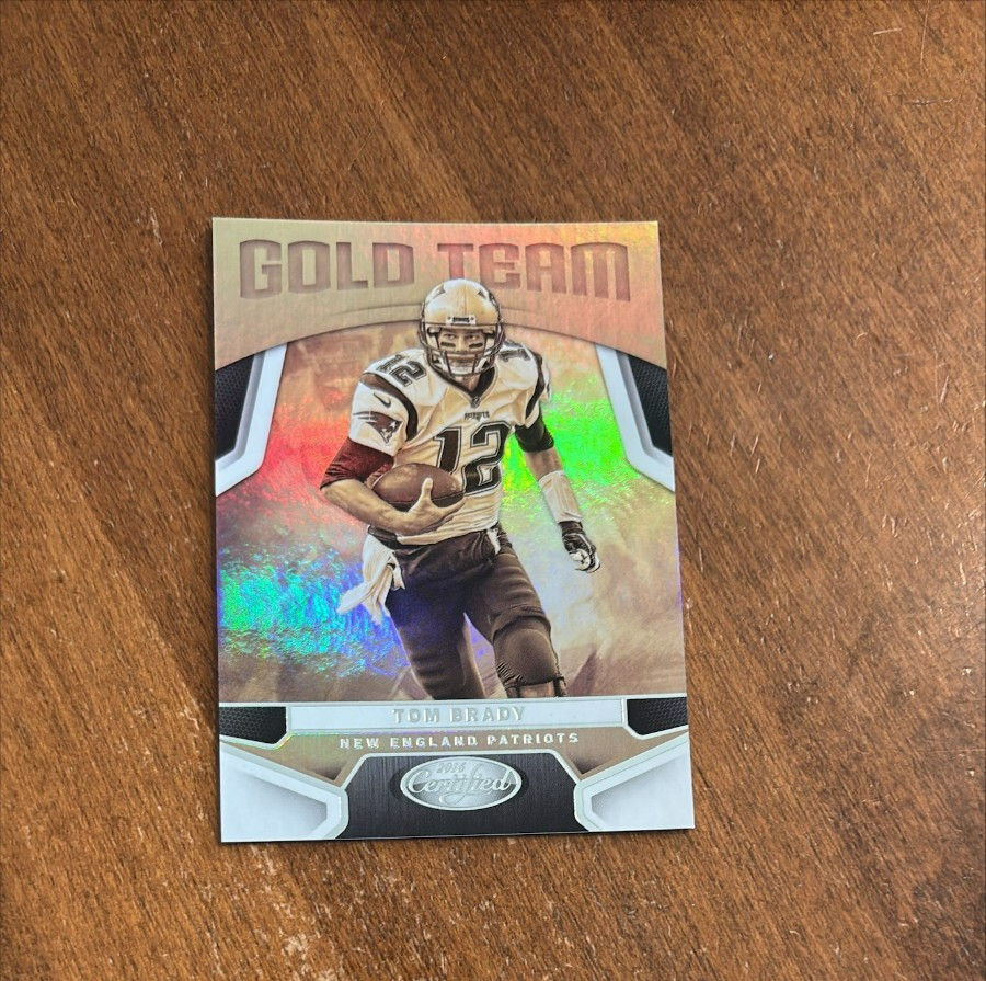 Tom Brady 2016 Panini Certified Gold Team #2 Patriots Buccaneers Michigan