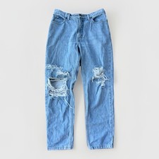 VTG Lands End Womens Distressed Mom Jeans Size 10 Petite