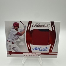2024 Panini Flawless - Draft Patch Autographs Nolan Schanuel Ruby /20 