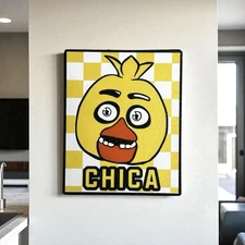 Five Nights at Freddy's Chica Canvas Wall Art Decoration