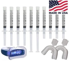 Teeth Whitening Light Kit 35% Carbamide Peroxide 10x3cc Syringes+Shade Guide