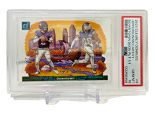 2024 Clearly Donruss Jefferson JJ McCarthy  Downtown Platinum Duos 1/1  PSA 10