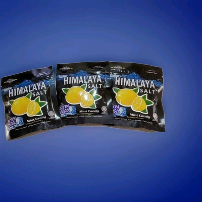 3 Pk Premium Himalaya Salt Candy   Hydration, Throat Relief & Minty Total 18 Pc