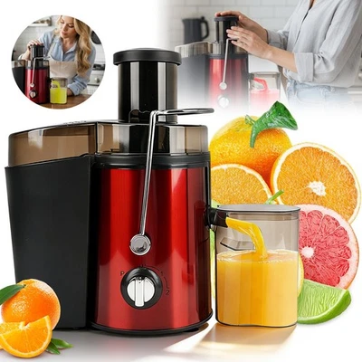 MARKENLOS Entsafter Für Obst Und Gemüse Aus Edelstahl 1000W Elektrische Saftpresse 500ML