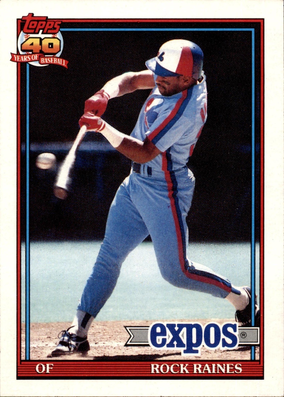 1991 Topps #360 Rock Raines