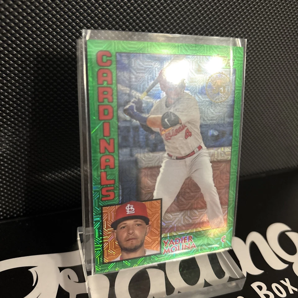 2019 Topps Silver Pack Green #61/99 Yadier Molina St. Louis Cardinals - Image 3 of 4