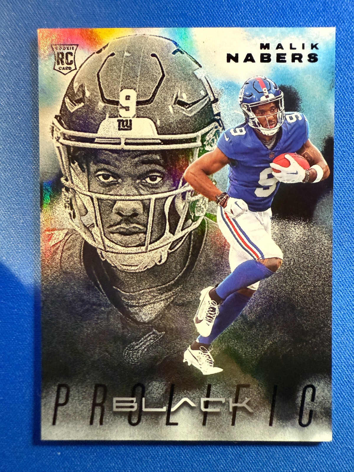 2024 Panini Black Malik Nabers Prolific Case Hit RC #PR-MNS Rookie Giants