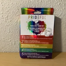 Prideful 5 Piece Facial Sheet Mask Set NEW